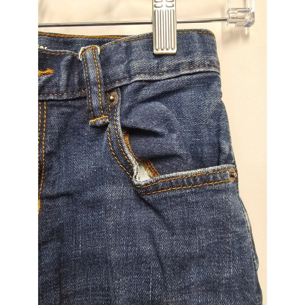 Gap Kids straight adjustable waist dark wash‎ with pockets jeans size 10